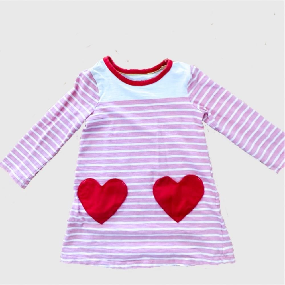 Mini Boden Heart Pocket Dress